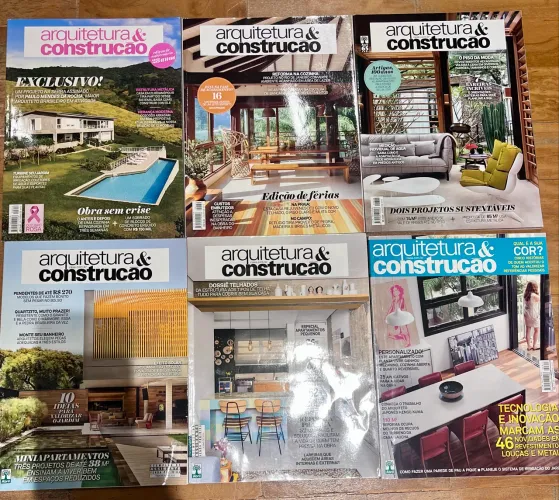 Revista Arquitetura e Construção - coleção 1 - 25 edições
