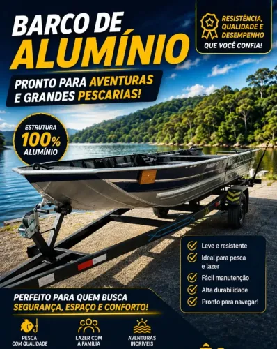 CONJUNTO BARCO E CARRETINHA NOVOS 2026