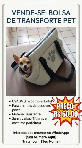 Bolsa de transporte Pet