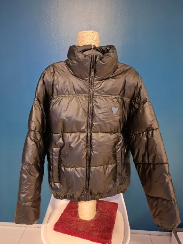 Jaqueta Puffer Preta Tamnho M Zara