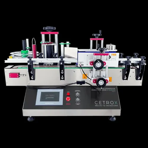 Rotuladora Automática de Frascos Cilíndricos de Bancada CALM T
