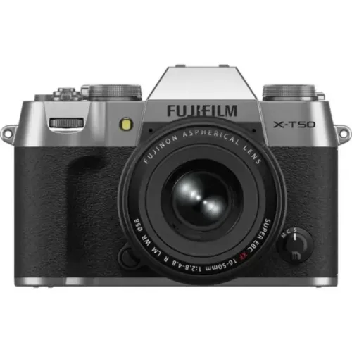 Câmera Fujifilm X-T50 16-50MM Kit Silver - Nova na caixa!