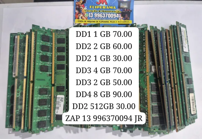 Memória dd1 dd2 dd3 dd4 variadas zap *