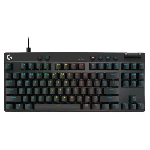 Teclado Gamer Com Fio Logitech G PRO X TKL RAPID - Preto