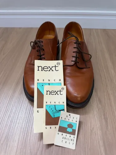 Sapato Social Inglês Next Bench Couro Legítimo Tam 44