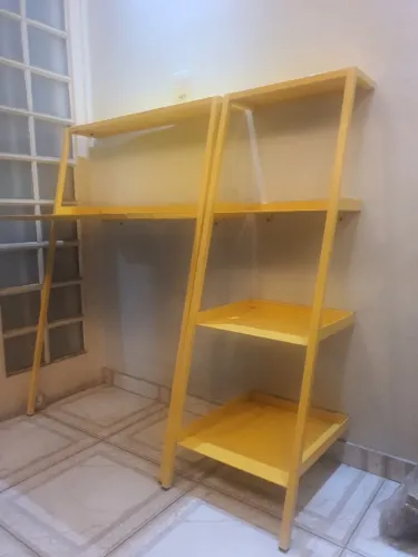 Escrivaninha + Estante TokStok Amarela