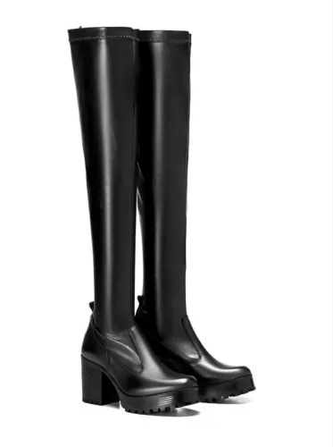 Bota over the knee nova TAM 37 preta 