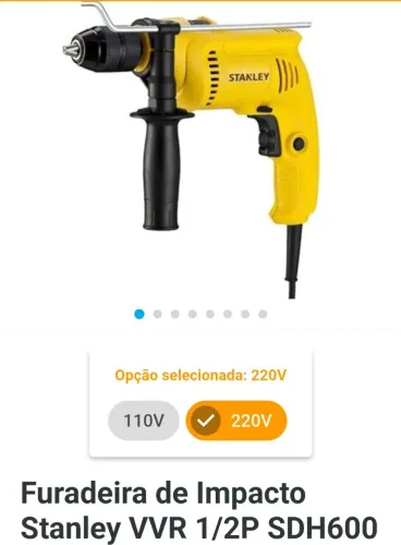 Furadeira de impacto 600w