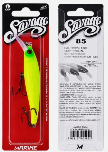 Isca artificial Marine Savage 85