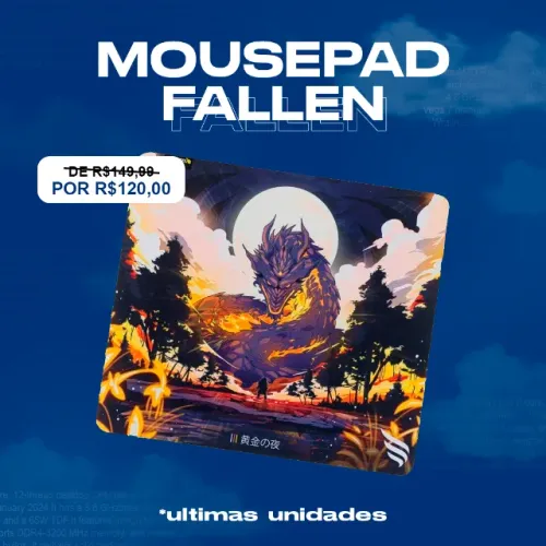 Mousepad Fallen Dragon - Edição Gamer