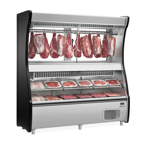 Balcão Frigorífico Gelopar Açougue Triplex 2,10m Preto 220V GEVD-210 PR