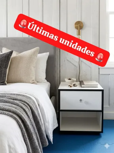Criado-Mudo 100% MDF c/ Gaveta e Rodinhas de Silicone (Novo / Direto da Fábrica)