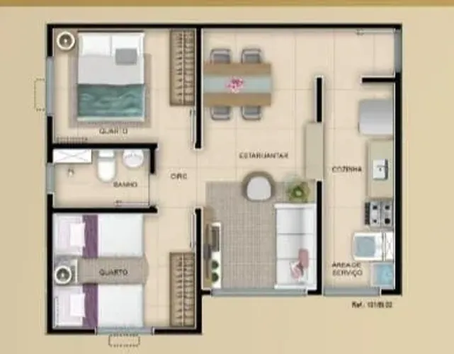 Vendo Apartamento Condomínio Parque Roma - Campo Grande / RJ