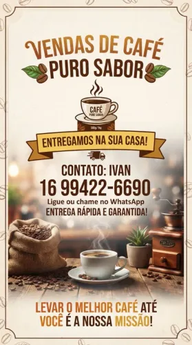 Café de ótima qualidade