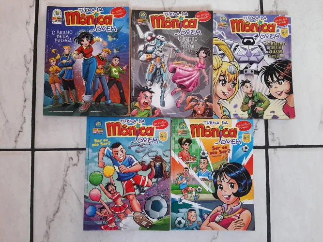 Lote 5 Gibis Turma da Mônica Jovem - Edições Raras - Histórias Completas