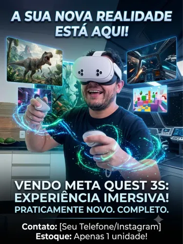 Óculos vr metaquest 3s