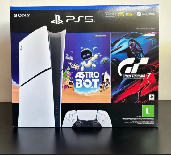 Ps5 slim digital/ novo e lacrado+2 jogos digitais