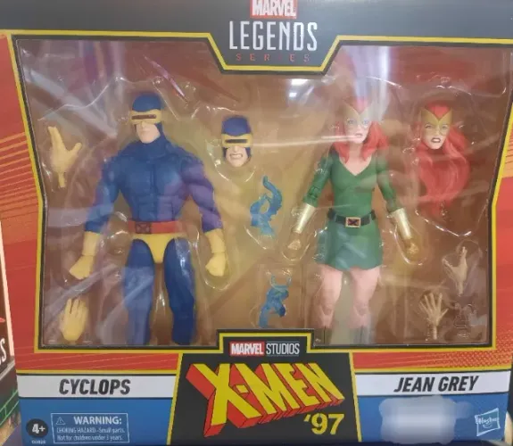 Série Marvel Legends: Ciclope e Jean Grey X-MEN 97, lacrado, top top