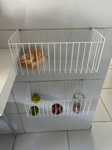 CESTO FRUTAS - FRUTEIRA - PRATELEIRA COZINHA- ORGANIZADOR PAREDE