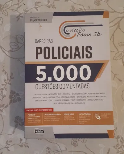 Livro Carreiras Policiais 5000 Questões Comentadas - Coleção Passa Já.