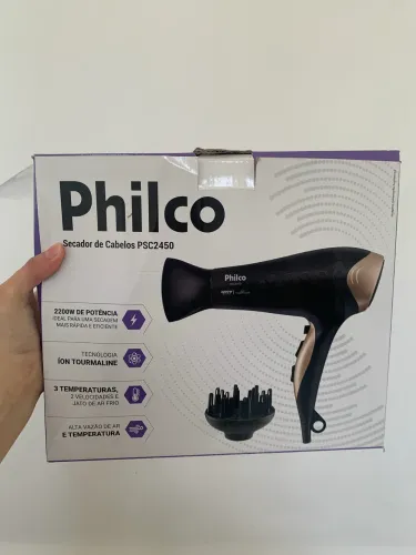 Secador Philco PSC2450 seminovo com difusor e bico