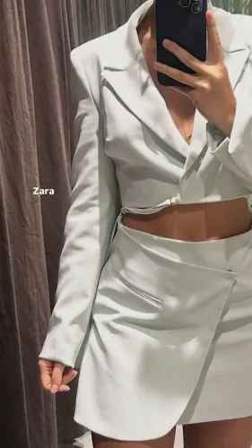 Vestido Zara - verde