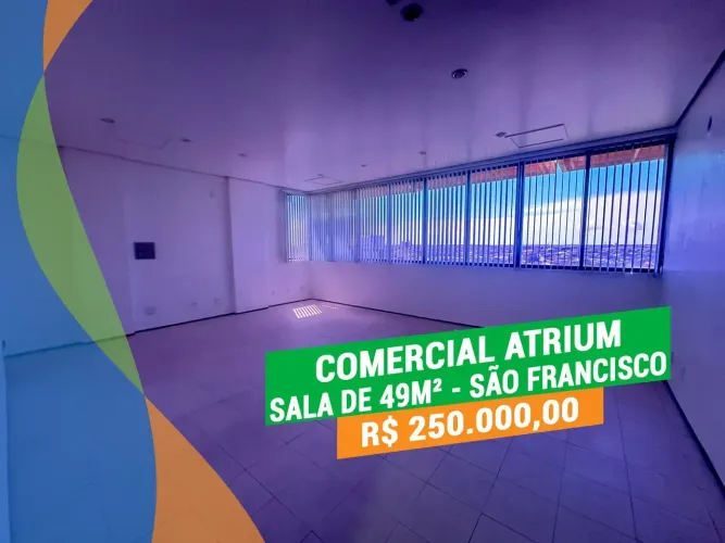 Sala comercial de 49m² no Comercial Atrium - São Francisco