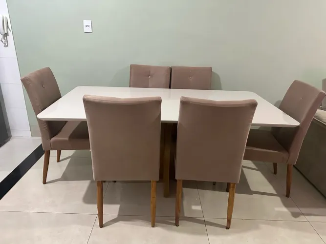 Mesa de jantar 6 cadeiras - alta qualidade