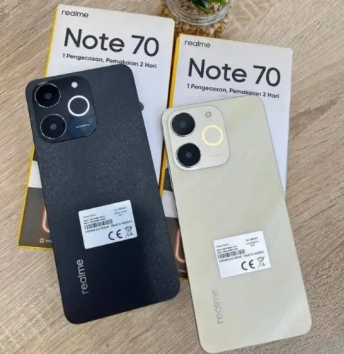 Smartphone Realme Note 70 256GB Tela 6.74 LOJA FÍSICA NO COIMBRA NOVO LACRADO