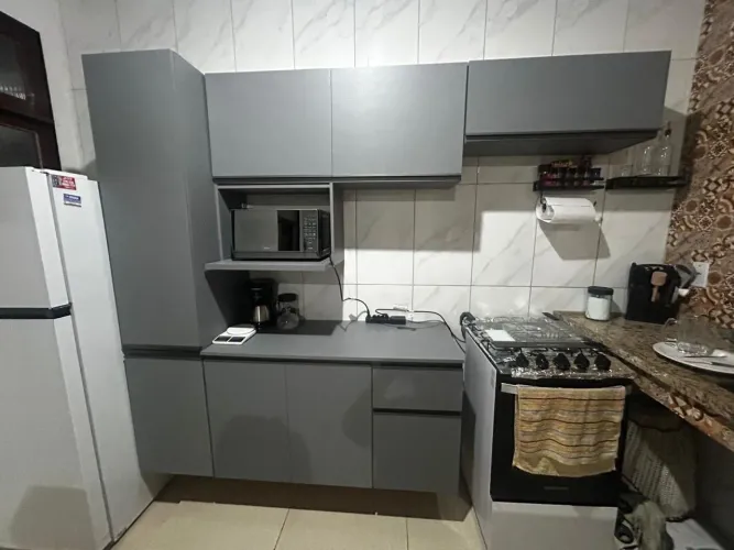 ARMÁRIO COZINHA CINZA NICE