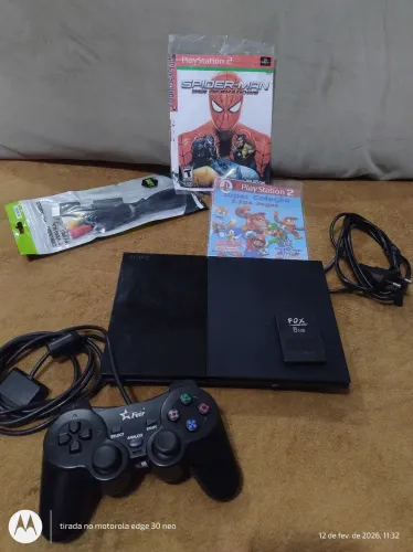 Playstation 2 Completo com Jogos e Acessórios