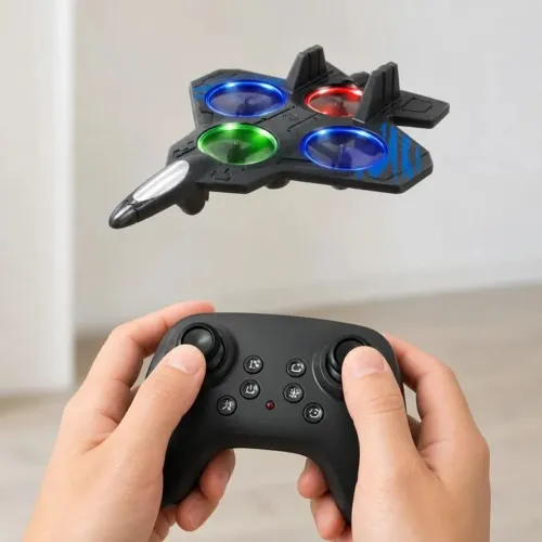 Drone avião a jato Controle remoto com luz