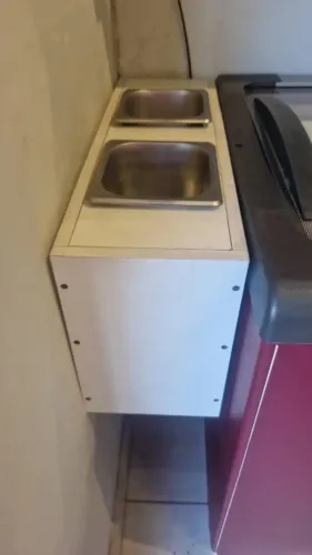 Kit 2 Reservatórios em Inox para Pegador de Sorvete/Açaí - Excelente Estado