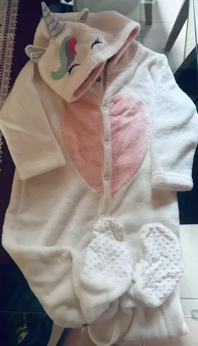 Macacão unicórnio 12/18 meses