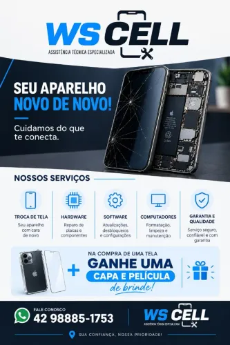 Manutenção em celulares e computadores