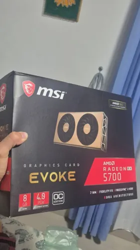 Placa de Vídeo MSI Radeon RX 5700 Evoke OC - 8GB GDDR6
