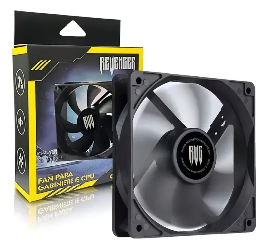 Mini Caixa de Som + 2 Fans Revenger Black