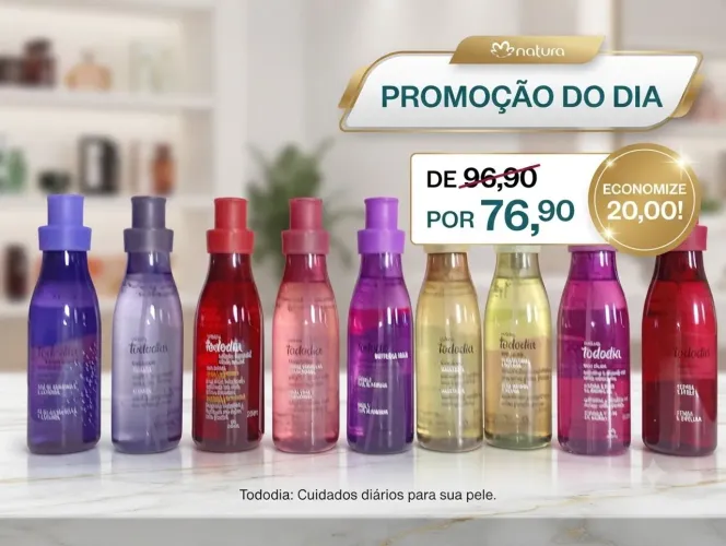 Promoção do dia Natura Body splash 200ml