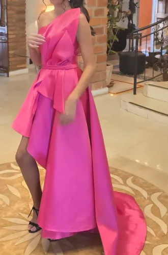 Vestido de festa Fernando Peixoto rosa pink