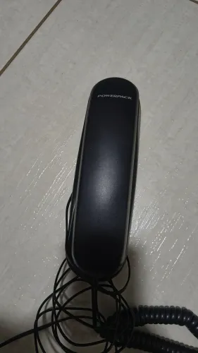 Telefone Fixo com Fio Powerpack (Estilo Gôndola) - Preto