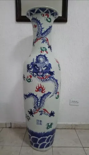 Vaso Chines Porcelana Mais de 1 metro