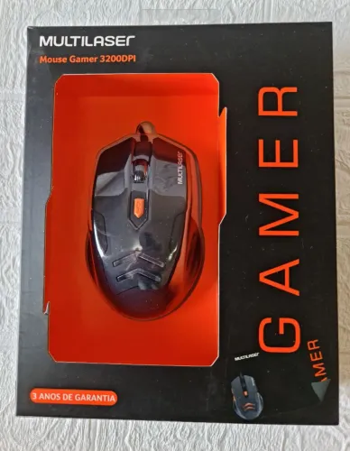 Mouse gamer Multilaser 3200 foi novo