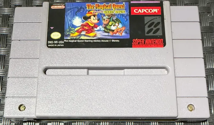 The Magical Quest Mickey Mouse Original Super Nintendo (SNES)