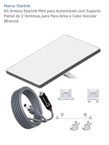 Antena Starlink Mini completa para Automóveis e Doméstico !