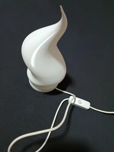 Abajur em  3D modelo chama ? 2 intensidade de luz, 