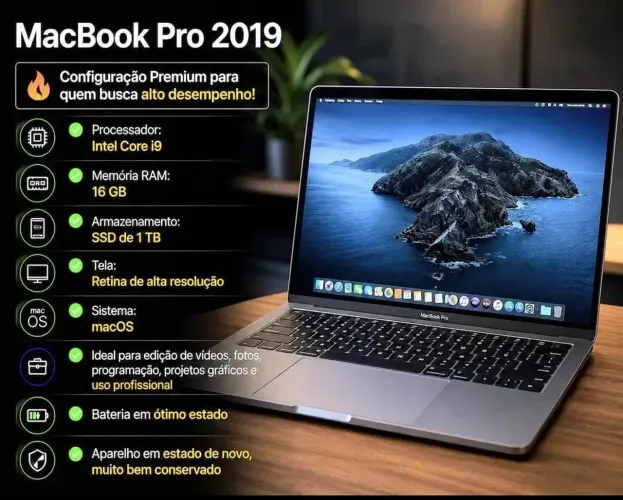 VENDO MACBOOK PRO 1 TERA DE MEMÓRIA