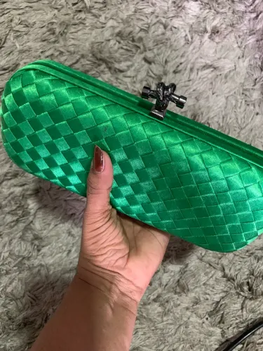 Bolsa clutch verde (Morana) c nota fiscal.
