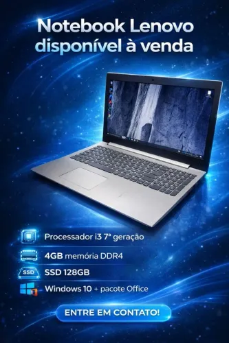 Notebook lenovo i3 7 geração 