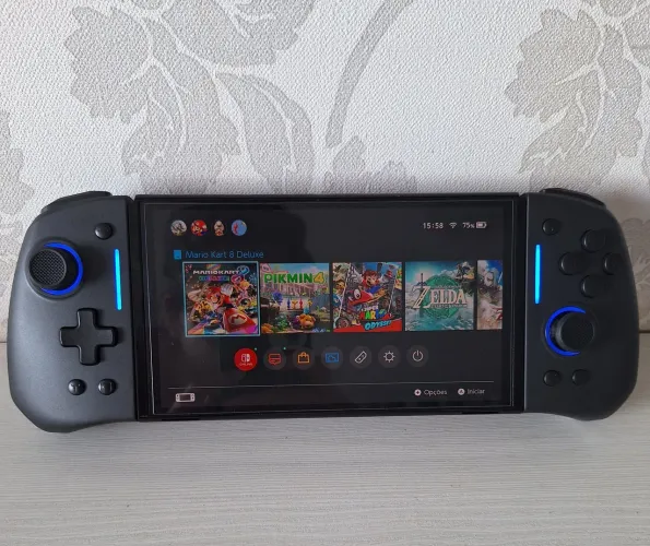 Joy-Con ergonômico LinYuvo KS42 para Nintendo Switch/OLED - Sem Drift