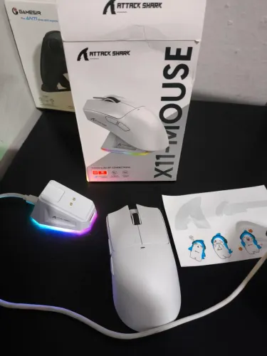 MOUSE GAMER ATTACK SHARK X11, TECLADO GENERICO 60% MEMBRANA